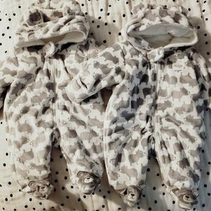 carters winter onesies